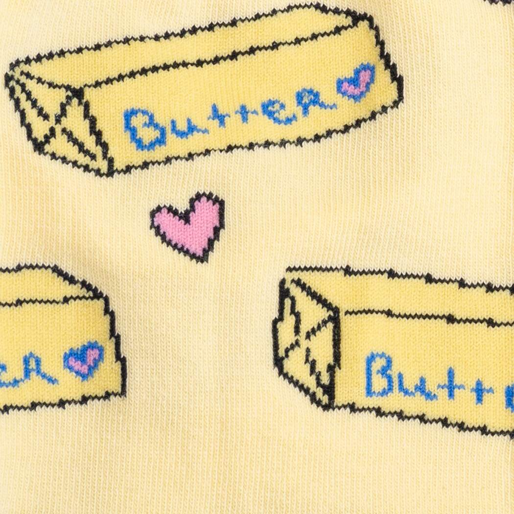 Butter Me Up Crew Socks by Sock it To Me