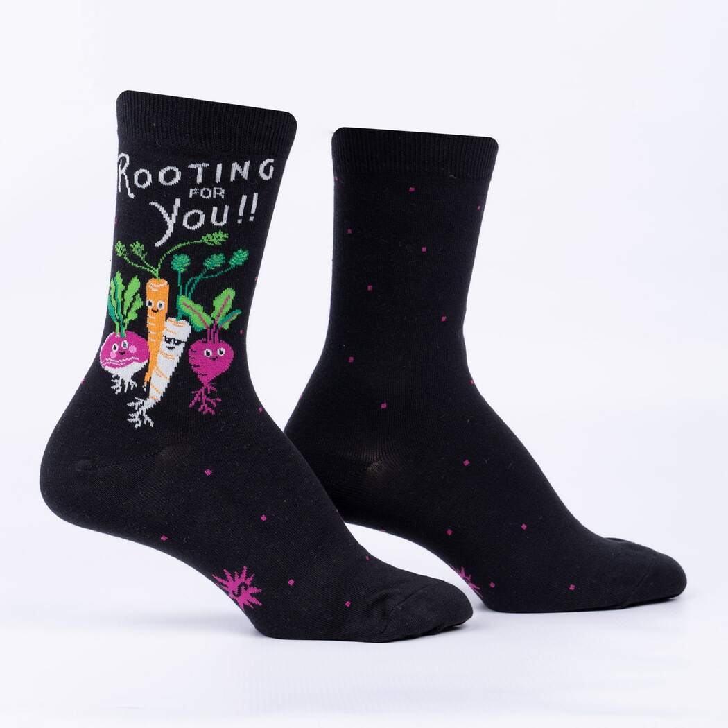 Rooting for You Crew Socks by Sock it To Me