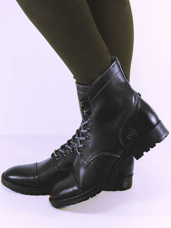 Black leather work boots womens shop
