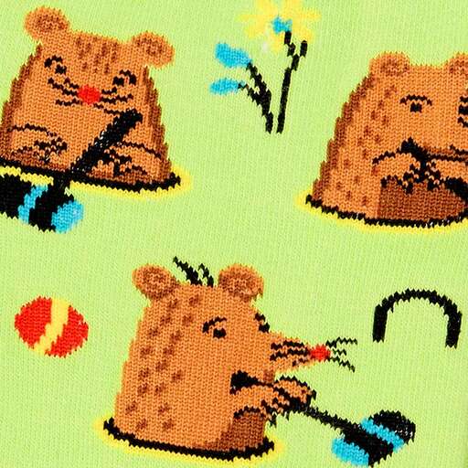 Whack-a-Mole Crew Socks by Sock it To Me