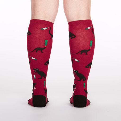 Winosaurus Knee High Socks by Sock it To Me