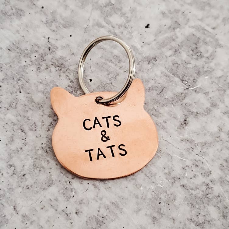 Cats &amp; Tats Keychain by Salt and Sparkle