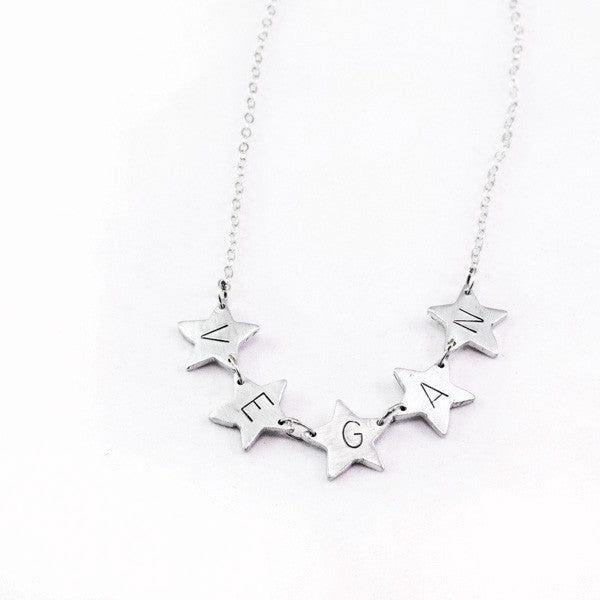 Oh, My Vegan Stars Necklace by Christy Robinson Designs - Compassionate Closet