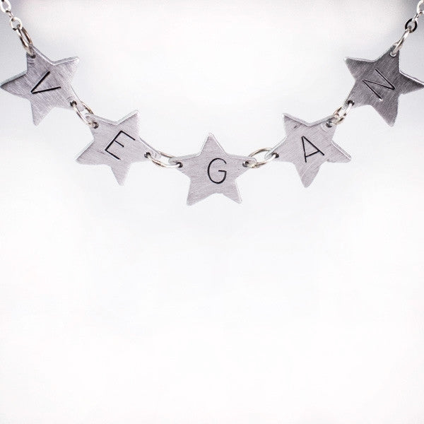 Oh, My Vegan Stars Necklace by Christy Robinson Designs - Compassionate Closet